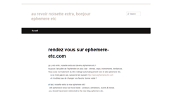 Desktop Screenshot of ephemere-etc.com