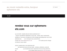 Tablet Screenshot of ephemere-etc.com